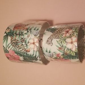Brand New Tiger & Leopard Velvet Lampshades